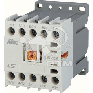 Миниконтактор GMD-9M,4.0kW - 9A,3Р,DC110V 2W 1b (1270019800) - LSIS
