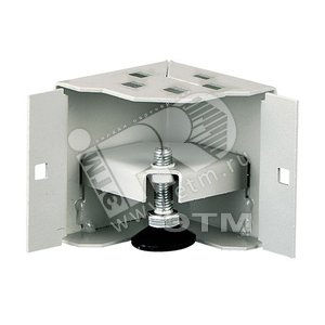 Уголок для цоколя WZ-2401-02-00-011 высотой 100 мм, c ножками, цвет серый (RAL 7035) (2401-2-2) | 10780 | Zpas - Zpas