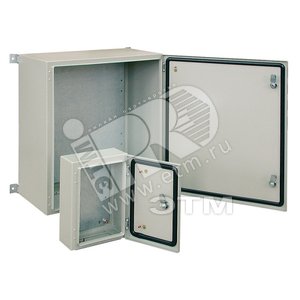 Шкаф с монтажной панелью WZ-2285-01-03-011 400х300х210 IP65 серый RAL7035 (WZ-2285-01-03-011) - Zpas