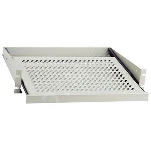 Полка выдвижная WZ-5841-14-01-161 угловая 2Uх444х555 мм (до 20 кг) цвет черный (WZ-5841-14-01-161) - Zpas