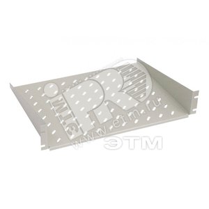 Полка угловая WZ-5714-53-00-011 1U x 446 x 250 mm (до 10 кг), цвет серый (RAL 7035) | 47798 | Zpas