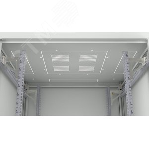 Шкаф напольный 19дюйм 47U 2186х600х1000мм (ВхШхГ)перед и задн двери сталь серый 3