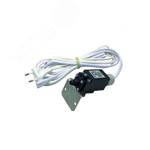 Контактный микровыключатель 0-230В с кронштейном для шкафов SZE2 (в комплекте крепеж, кабель сетевой 1.6 м , кабель 1 м для подключения к светодиодной осветительной панели с новым разъемом от 21.07.2020) (WN-0208-04-06-000) (WN-0208-04-06-000-02) - Zpas