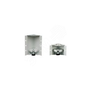 Комплект уголков WZ-2401-05-02-011 для цоколя, высота 100 mm, с регулировкой уровня (комплект из 4 шт), цвет серый (RAL 7035) | 33204 | Zpas - Zpas