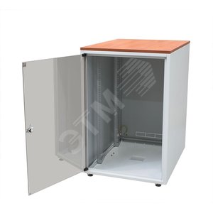Шкаф напольный WZ-3987-01-03-011-BBL серии SJB,(19"),15U,737x600х600мм,стекл.дверь,сер.(RAL 7035),без столешницы,нагр.38кг собр. | 374205 | Zpas - Zpas