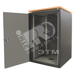Шкаф напольный WZ-4888-01-00-161 серии SJB SILENT 19",18U,871x600х600мм,стек.дв.,столешн.Calvados,наг.45кг,черн.(RAL 9005) | 41790 | Zpas - Zpas