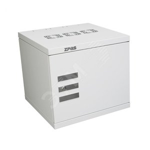 Шкаф настенный 19‘ Z-BOX 10U 543x600х400мм со стальной дверью с открывающимися стенками серый (RAL7035) (собранный) (357157) - Zpas