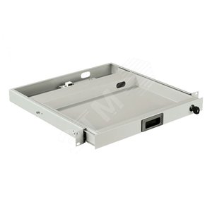 Полка клавиатурная 1U с клавиатурой TKL-84-4100-USB-US/ Cherry ML4100 цвет клавиатуры черный разъем USB раскладка клавиатуры -латинская цвет серый (RAL7035) (SZB-78-00-00/3) (WZ-SB78-00-03-011) - Zpas