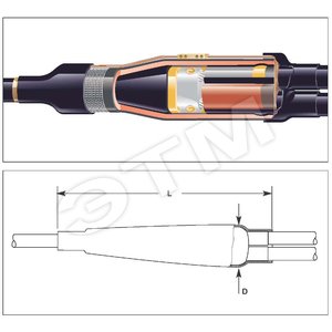 Муфта ответвительная MXSB-12A/1XU-2XU (EPKB-12A/1XU-2XU) - Тайко Электроникс