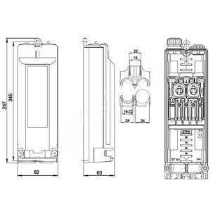 Соединительная коробка для сетей освещения EKM-2050FH-2D1-5S6/U - Тайко Электроникс