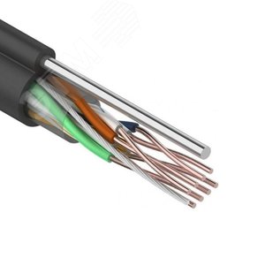 Кабель витая пара UTP 4PR 24AWG CAT5e наружный (OUTDOOR) + ТРОС*1 - REXANT