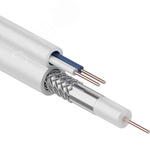 Кабель ККСВ-В+ 2х0,5 мм (бухта 100 м) белый (etm01-4001) - REXANT