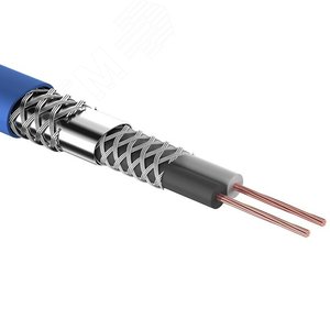 Кабель микрофонный КММ 2х0.25 кв.мм, диаметр 6.8 мм, синий, 100 м - REXANT