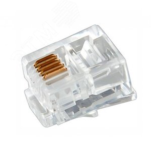 FD 05-1012 джек телефонный RJ-12 6р-4с (FD 6033) (уп.100шт) (etmFD 05-1012) - REXANT