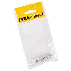 Разъем антенный на кабель, (штекер-TV никель с пруж.) PROconnect (etm05-2011-4-7) - REXANT