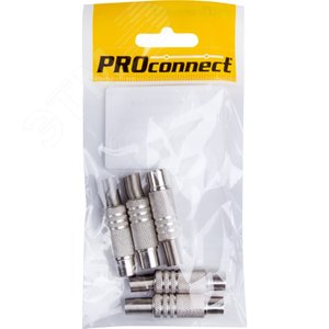 Разъем антенный на кабель, (штекер-TV никель с пружиной), 5шт PROconnect (etm05-2011-4-9) - REXANT