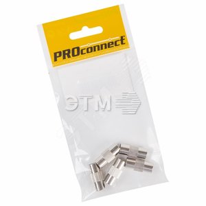 Переходник антенный, (штекер TV - штекер TV), 5шт PROconnect (etm05-2302-4-9) - REXANT