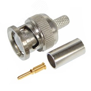 Разъем штекер BNC RG-6 обжим,