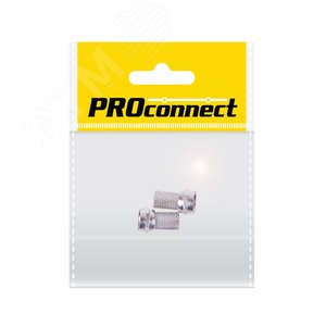 Разъем антенный на кабель, штекер F для кабеля RG-6, 2шт PROconnect - REXANT