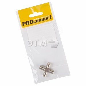 Переходник антенный, (4-гнезда F), четверник PROconnect - REXANT