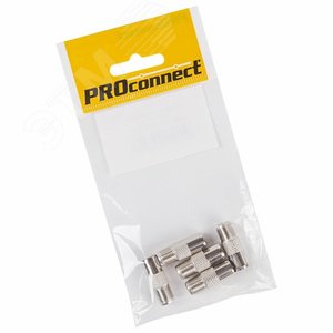 Переходник антенный, (гнездо F - штекер TV), 5шт PROconnect (etm05-4303-4-9) - REXANT