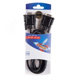 Шнур шт VGA - шт VGA 1.8М с ферритами (etm06-3120) - REXANT