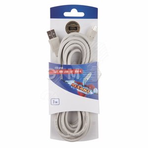 Шнур  шт mini USB - шт USB-A 3M  (etm06-3157) - REXANT