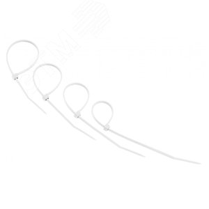 Хомут-стяжкa нeйлонoвая 150x2,5 мм, белая, упаковка 25 шт, REXANT