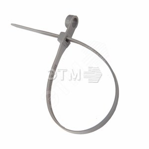 Хомут-стяжкa нейлоновая под винт 220x4,3 мм, серая, упаковка 100 шт. | 07-0204-3 | REXANT