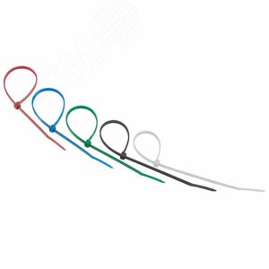 Хомут-стяжкa нeйлонoвая 250x3,6 мм, цветная, упаковка 25 шт, REXANT - REXANT