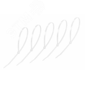 Хомут-стяжкa нeйлонoвая 400x4,8 мм, белая, упаковка 25 шт, REXANT