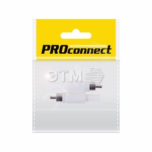 Разъём аудио, RCA пайка, белый, 2шт. PROconnect (etm14-0401-8) - REXANT