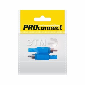Разъём аудио, RCA пайка, синий, 2шт. PROconnect - REXANT