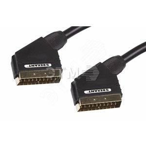 Шнур SCART - SCART (21 Pin), длина 1,5 метра (GOLD) 3484 (etm17-1123) - REXANT