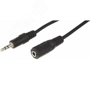 Аудио кабель 3.5 мм гнездо - штекер, 10 м