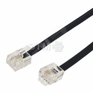 Телефонный удлинитель 2м. черный FD 18-3022 (etmFD 18-3022) - REXANT