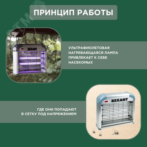 Лампа антимоскитная 2х6Вт, 220В (R60) - фото 3