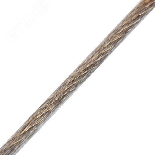 Трос стальной в ПВХ оплетке d=3.5 мм. прозрачный (200 м) 2