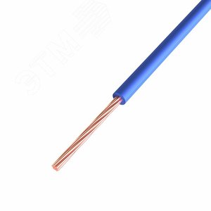 Провод ПГВА 1х0.75 мм2, Cu, синий, бухта 200 м, - REXANT