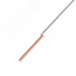 Провод ПГВА 1х1.00 мм2, Cu, белый, бухта 200 м, - REXANT