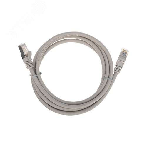 Патч-корд F/UTP CAT 6, RJ45-RJ45, 26AWG, LSZH, серый, 2м, - REXANT