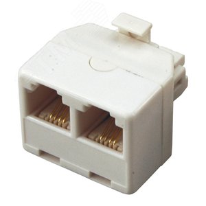 Телефонный двойник RJ-14(6P4C) (штекер - 2 гнезда) (etm03-0031) - REXANT