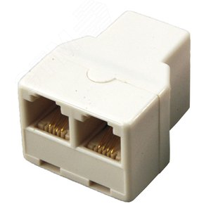 Телефонный двойник RJ-14(6P4C) (гнездо - 2 гнезда), - REXANT