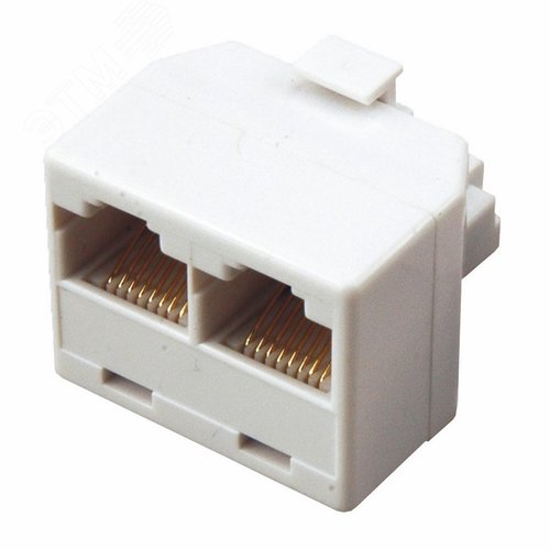 Двойник компьютерный RJ-45(8P-8C) (штекер - 2 гнезда), - REXANT