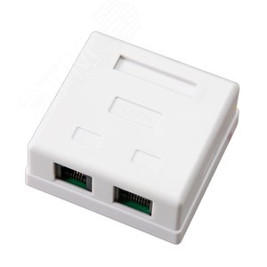 Розетка комбинированная внешняя. RJ-45(8P-8C) + RJ-11(6P-4C). UTP неэкраниров, - REXANT