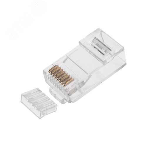 Разъем RJ-45(8P8C) под витую пару. UTP. категория 6. с вставкой, - REXANT