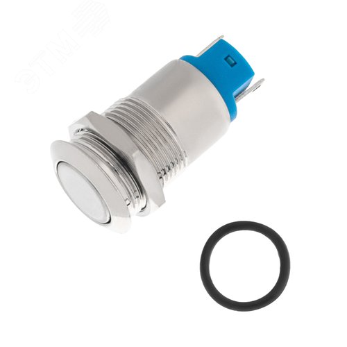 Кнопка антивандальная ?12 Фикс (2с) ON-OFF выпуклая (A12-B2) (в упак. 1шт.) | 06-0340-A | REXANT