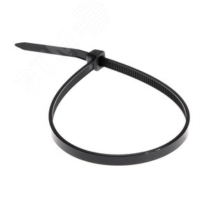 стяжкa нейлоновая 200x3.6 мм черная (1уп - 500шт) (etm07-0201-05)