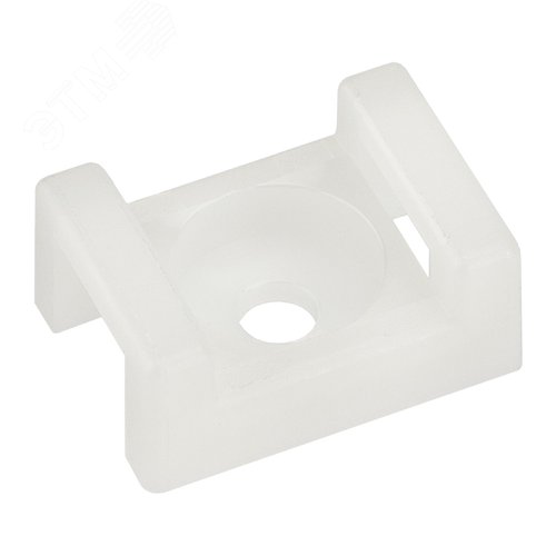 Площадка для крепления стяжки (ПС-2) 22x16 мм, белая, 10 шт, - REXANT