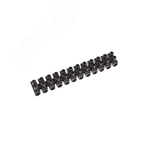 Колодка клеммная винтовая KВ-4 (1,5-4 кв мм), ток 3 A, РР черный (ЗВИ), REXANT